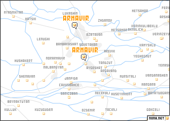 map of Armavir