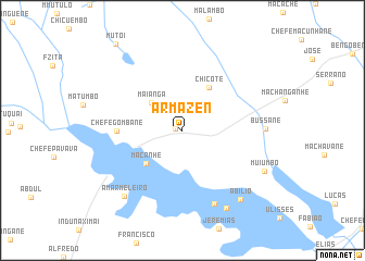 map of Armazén