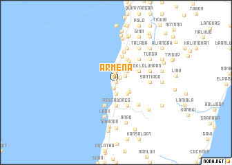 map of Armeña