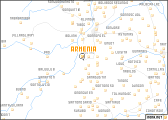 map of Armenia