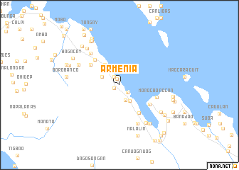 map of Armenia