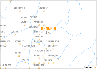 map of Armería