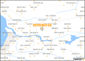 map of Årnaberga