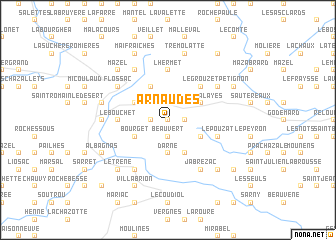 map of Arnaudes