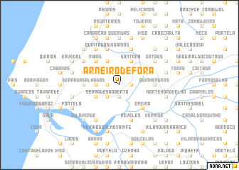 map of Arneiro de Fora