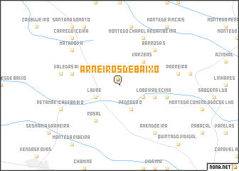 map of Arneiros de Baixo