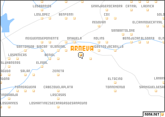map of Arneva
