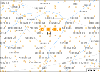 map of Arniānwāla