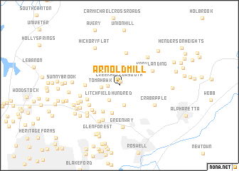 map of Arnold Mill