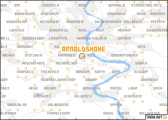 map of Arnoldshöhe