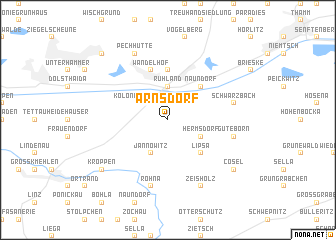 map of Arnsdorf