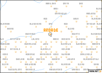 map of Aroade