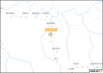 map of Aroda