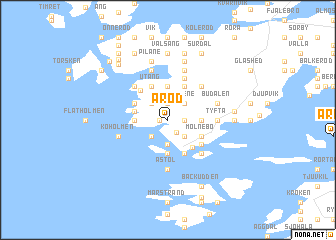 map of Aröd