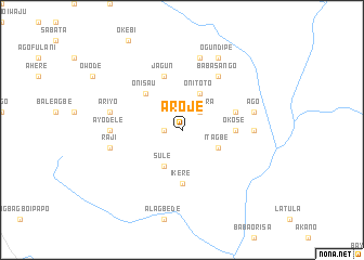 map of Aroje