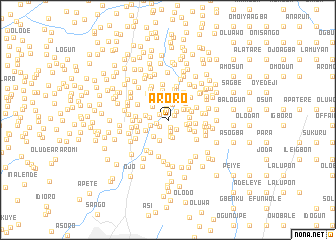 map of Aroro