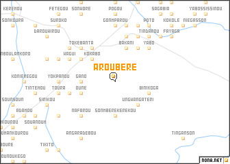 map of Aroubéré