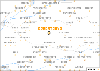 map of Árpástanya