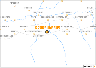 map of Arpaşu de Sus