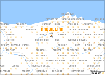 map of Arquillina