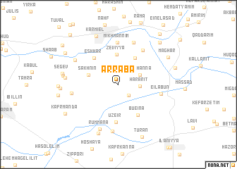 map of ‘Arrāba