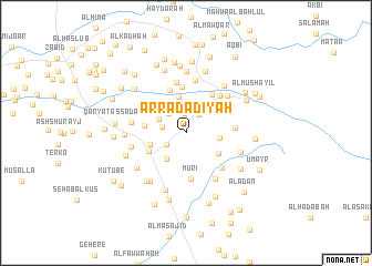 map of Ar Radādīyah