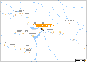 map of Ar Rakākiyah