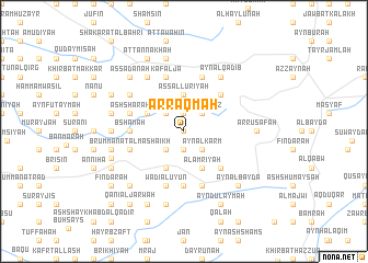 map of Ar Raqmah