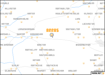 map of Arras