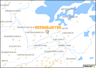 map of Ar Rawajḩīyah