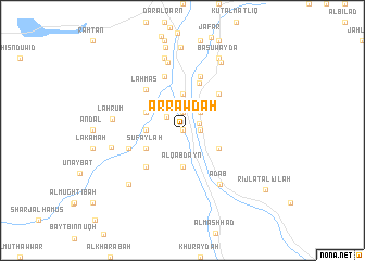 map of Ar Rawḑah