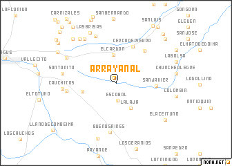 map of Arrayanal