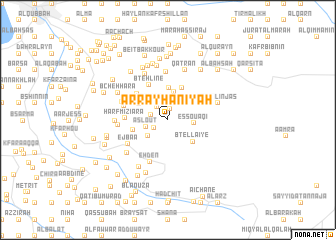 map of Ar Rayḩānīyah