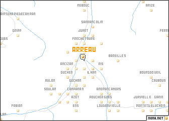 map of Arreau