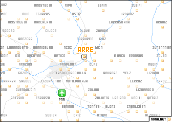 map of Arre