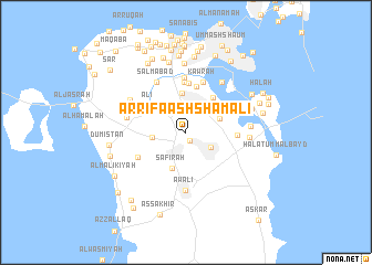 map of Ar Rifā‘ ash Shamālī
