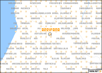 map of Arrifana