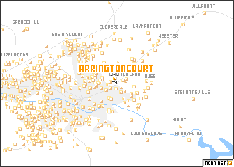 map of Arrington Court