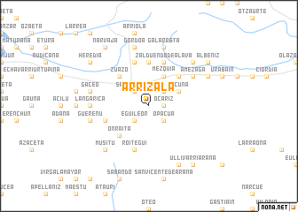 map of Arrízala