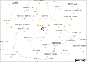 map of Arrona