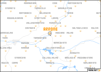 map of Arrone