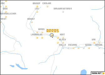 map of Arrós