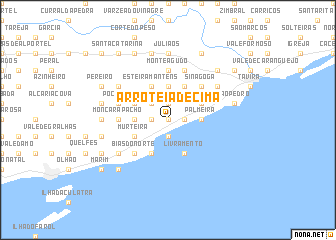 map of Arroteia de Cima