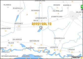 map of Arroyo Alto