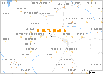 map of Arroyo Arenas