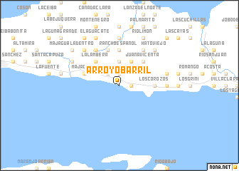 map of Arroyo Barril