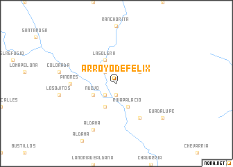 map of Arroyo de Félix