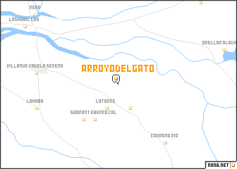 map of Arroyo del Gato