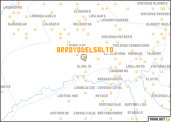 map of Arroyo del Salto