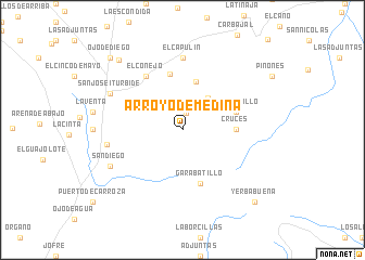 map of Arroyo de Medina